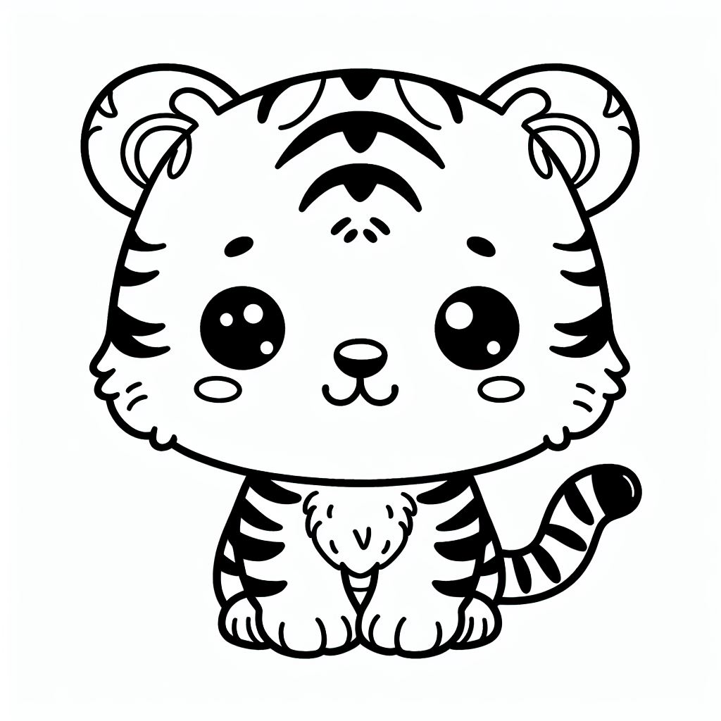 דף צביעה של נמר דף צביעה של נמר