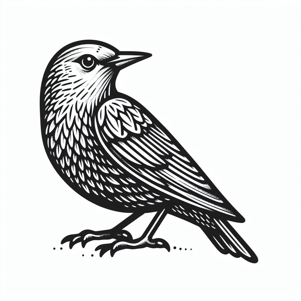 דף צביעה של זרזיר דף צביעה של זרזיר