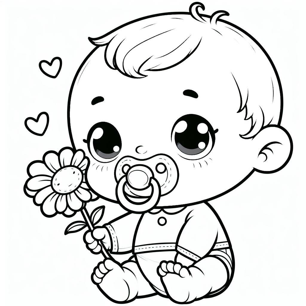 דף צביעה של תינוק דף צביעה של תינוק