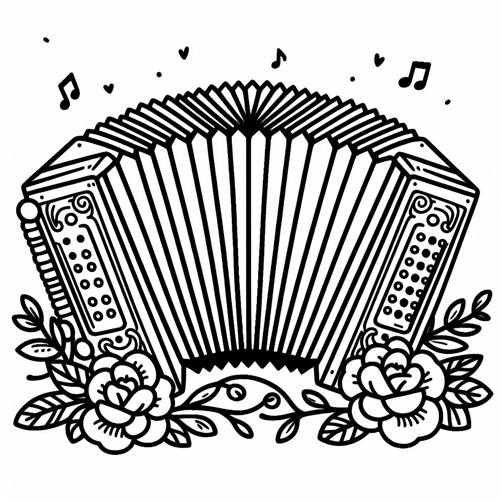 דף צביעה של אקורדיון דף צביעה של אקורדיון