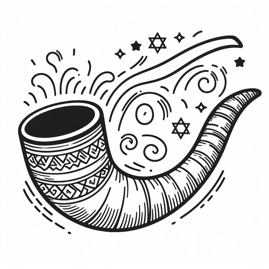 שופר לראש השנה לצביעה שופר לראש השנה לצביעה